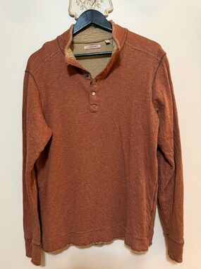 Jeremiah Men’s Long Sleeve Henley Pullover Sz M